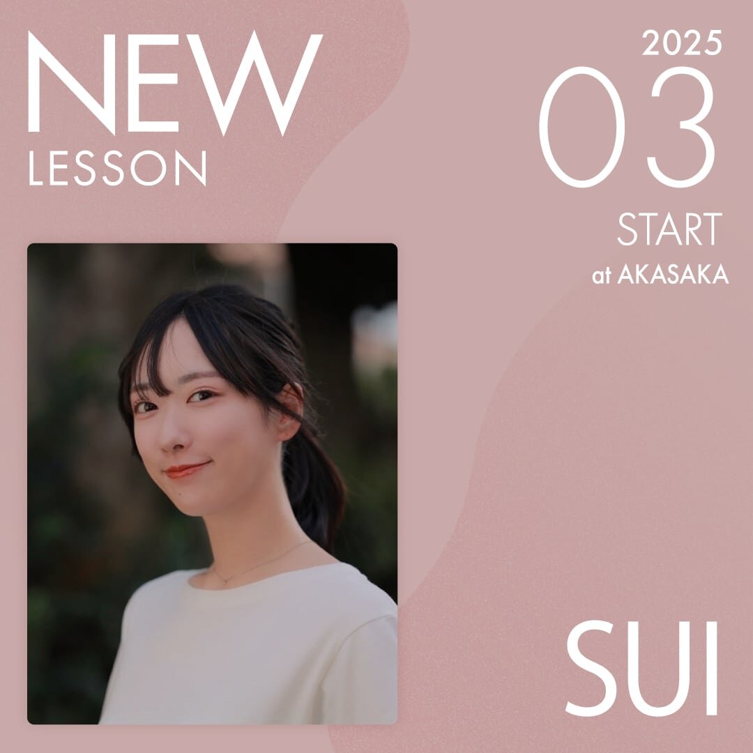 ピラティススタジオnoa 原宿校 New Instructor sui